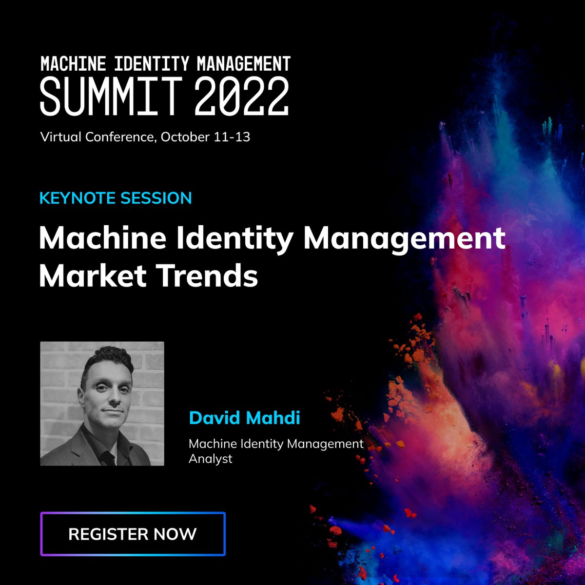 sboose's tweet photo. Super excited about this session with @davemahdi. Srsly, packed full of data, insights and advice from the co-founder of the machine identity management market. Don't miss this one!
 https://t.co/3UXr6P3s5k https://t.co/DGIPSAPZI2