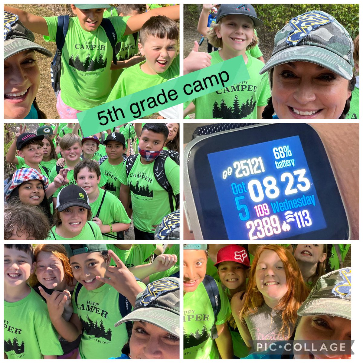 5th grade camp fun!! Day one ✔️