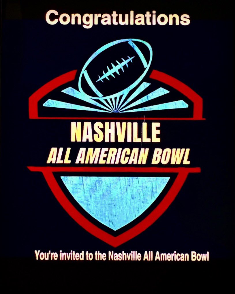 JoshMailander's tweet image. Honored to be invited to the Nashville All-American Bowl @NashvilleAABowl @RileyElite3 @PopePrepFB