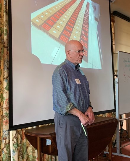 Congrats to Barry Sharpless for his 2nd Nobel Prize in Chemistry! We are proud and grateful for his contributions to our HIVE Center for HIV structural biology . That's him at our face-2-face 01/19 HIVE meeting giving a brilliant half-hour talk on SuFEX, using a single slide...😂
