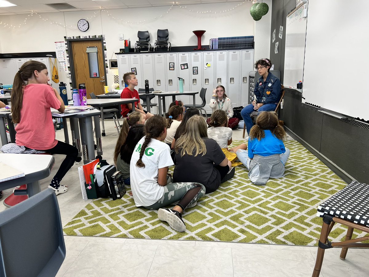 We loved having the <a href="/Marcus_HS/">Marcus High School</a> creative writing students come in and read to us this week!