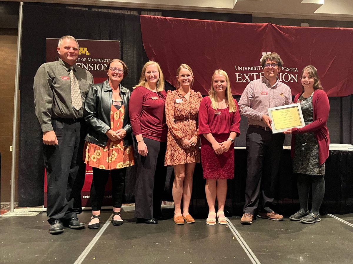 Congratulations, to the Gardening from the Ground Up team, honored tonight for their outstanding work. We're #UMNProud