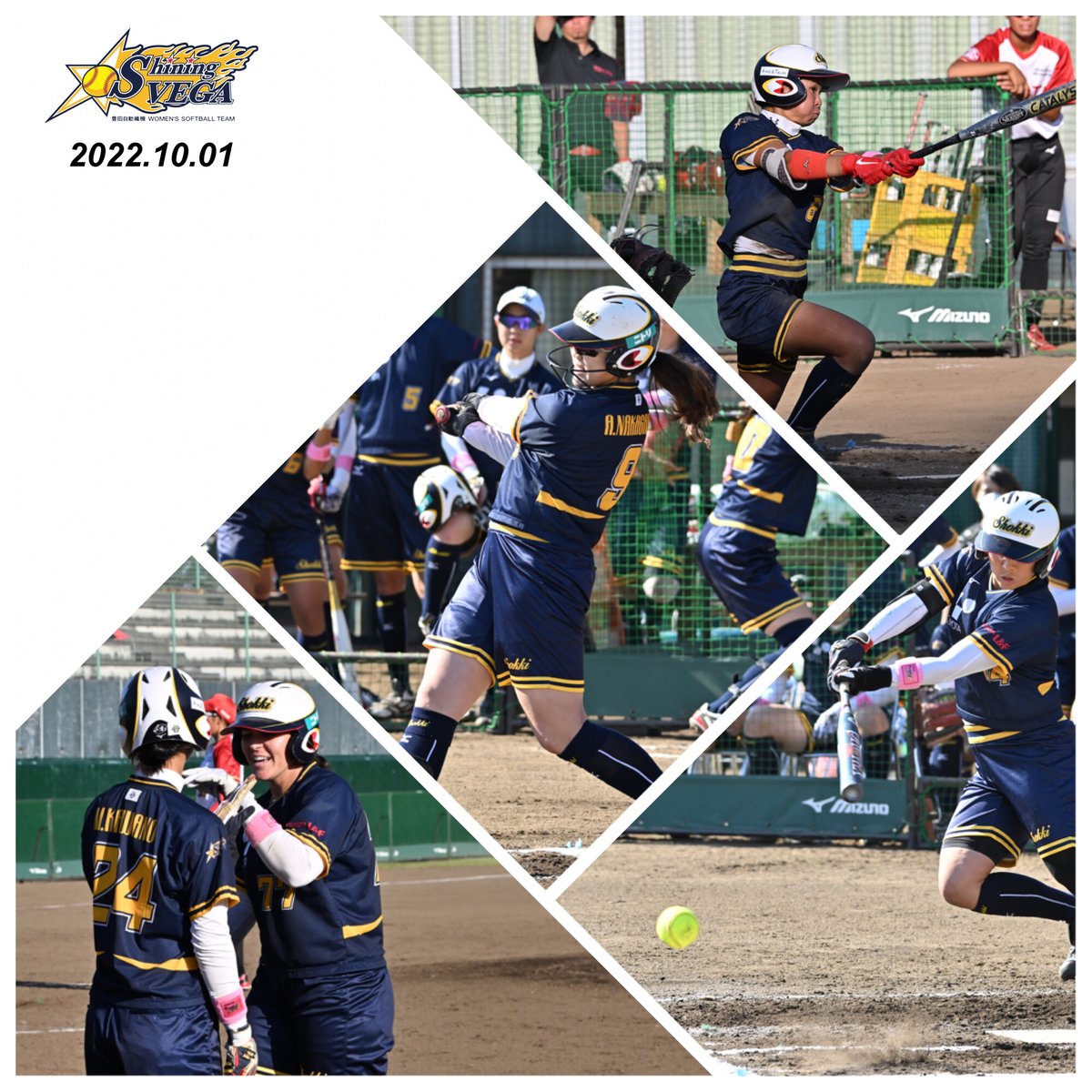 softshiningvega's tweet photo. 【Photo book📸】
ニトリJD.LEAGUE 2022
#第13節一関ラウンド
10/1(土) vs トヨタ
10/2(日) vs 東海理化
#豊田自動織機
#豊田自動織機シャイニングベガ
#shiningvega #shokki
#GoShokki
#ソフトボール #softball
#愛知 #刈谷
#奪取 #AreYouReady?
#JDリーグ #JD_LEAGUE https://t.co/9RQaqhGeJr