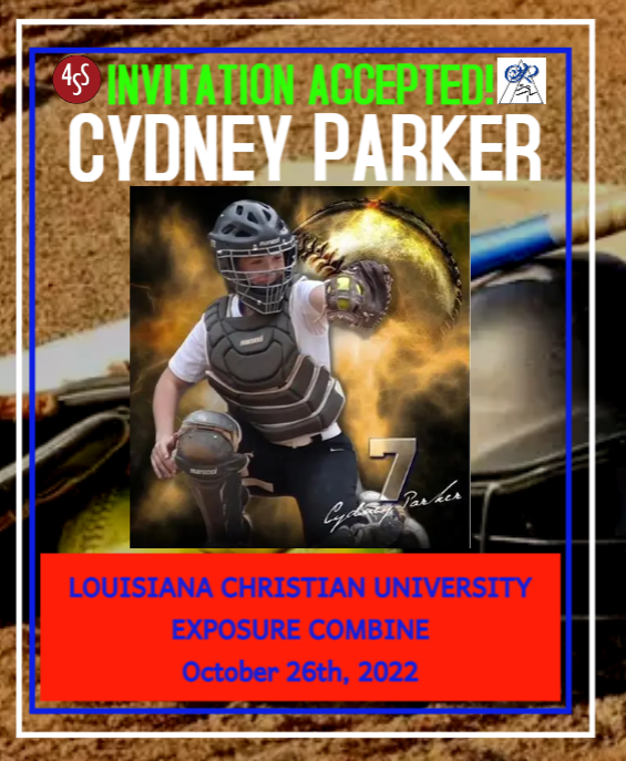 4StateSports1's tweet photo. We are excited to announce that @cydney_kate07, a '24 Catcher from Jena HS and @voodoosoftball has accepted our invitation to compete in the Exposure Combine at @LCU_sftball on 10/26! @ULM_Softball @OleMissSoftball @DeltaStateSB @Harding_SB @SAUSoftball @LATechSB @HailStateSB https://t.co/REsyp8wgK5