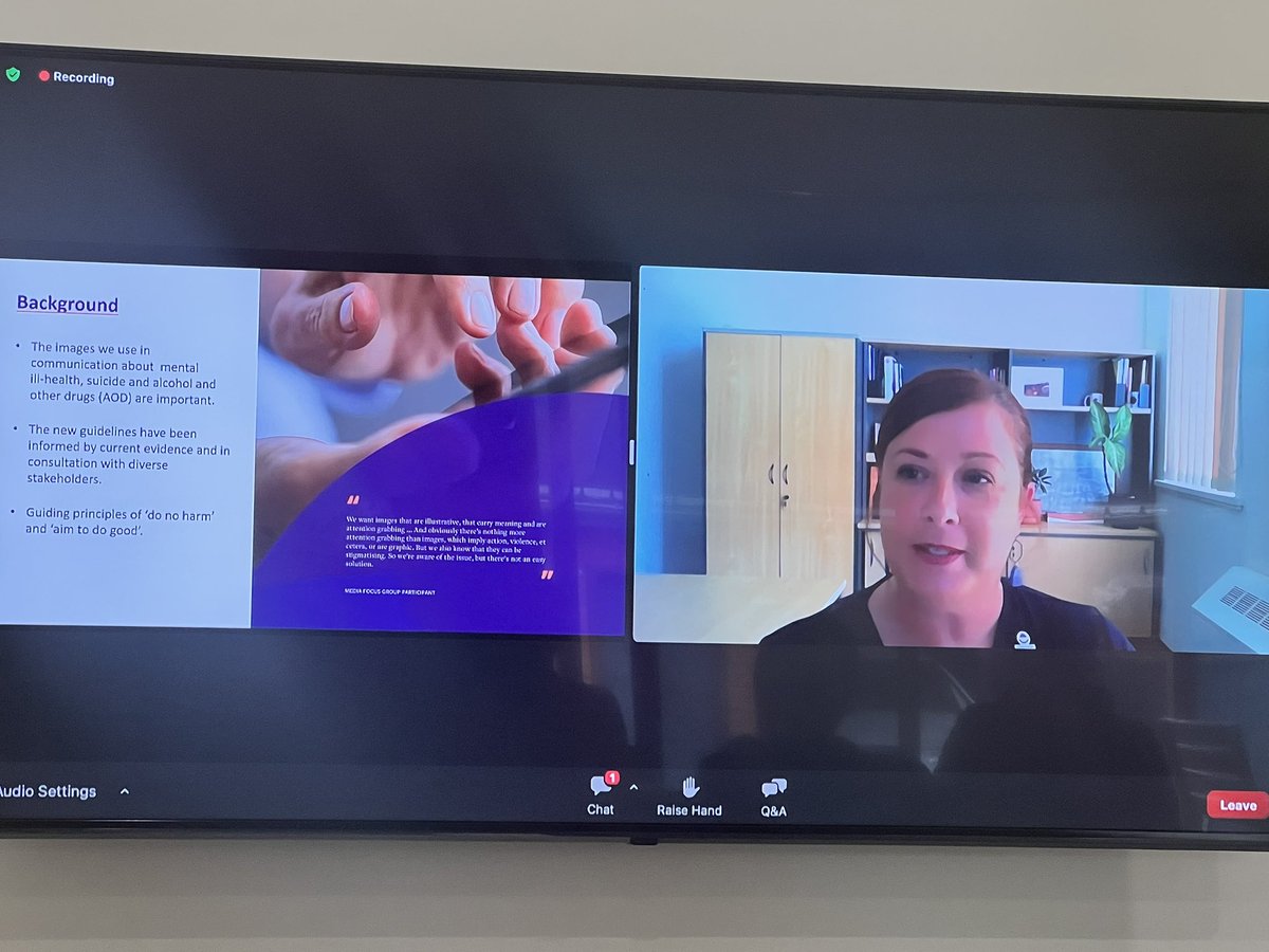 HyperBrendan's tweet image. Yay @jaeleaskehan presenting an important initiative that we at @hyperweb have helped out on. #imagesmatter @MindframeMedia guidelines for image use around issues to do with Mental Ill-Health. #mentalhealth #SuicidePrevention #aod