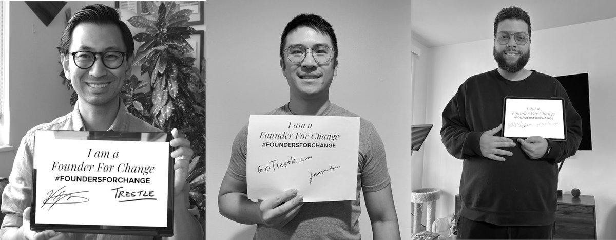 <a href="/TrestleOfficial/">Trestle Official</a> we are dedicated to building an inclusive organization and a culture that fosters and celebrates diversity #FoundersForChange #startup #DiversityandInclusion