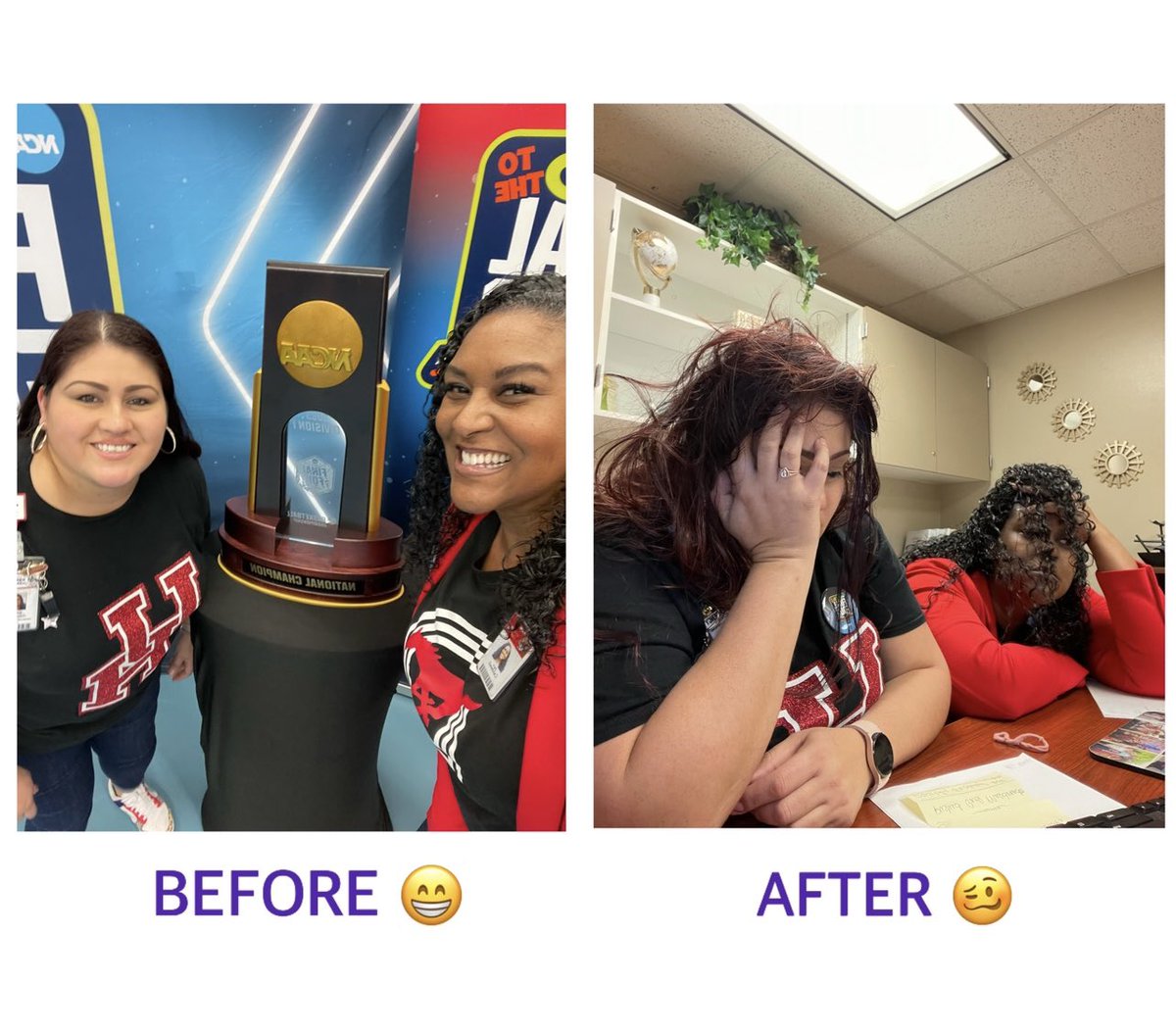 Sara Caldwell (@smugrad00) on Twitter photo This is an accurate depiction of today… BEFORE and AFTER! 😂 3 <a href="/KennedyCougs/">Kennedy Elementary</a> campus events in one day = BEDTIME! Shoutout to the best AP ever @Mjhernandez2122 🏆 We are rocking this Dynamic Duo alllll the way up! 🐾♥️ This is an accurate depiction of today… BEFORE and AFTER! 😂 3 <a href="/KennedyCougs/">Kennedy Elementary</a> campus events in one day = BEDTIME! Shoutout to the best AP ever @Mjhernandez2122 🏆 We are rocking this Dynamic Duo alllll the way up! 🐾♥️