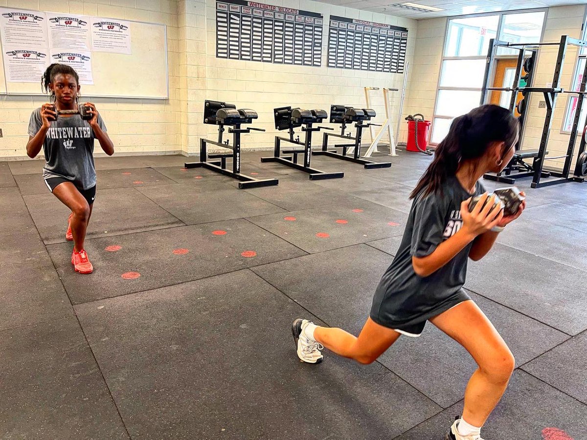 GirlsWHSSoccer's tweet photo. Week 2 in the books. These ladies aren’t hiding from the hard work. They’re lunging into what it takes and pushing to get a little better every day. #GoCats #WeCARE #AllAboutTheW https://t.co/gNxEKyowU1