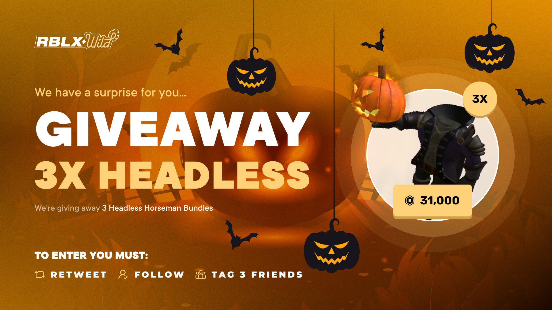 RBXNews on X: Anyone who got Roblox Headless Horseman for free