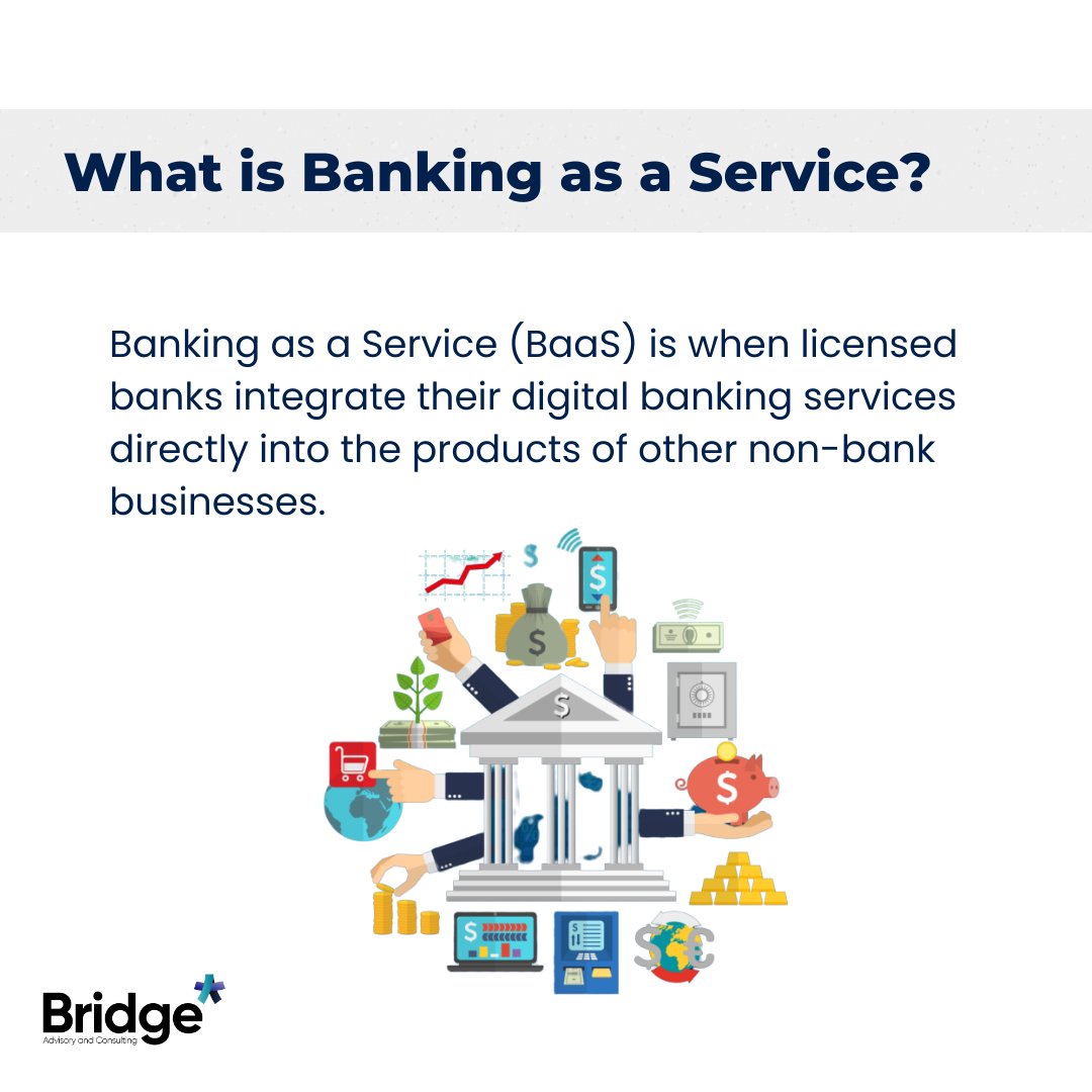 AdvisoryBridge's tweet photo. Banking-as-a-service, is a great opportunity for existing banks, insurers, and wealth managers to reach a greater number of customers at a lower cost by teaming up with non-financial businesses.

#banking #baas #digital #embeddedsystems #bridge #srilanka https://t.co/UB4KoKBaQv