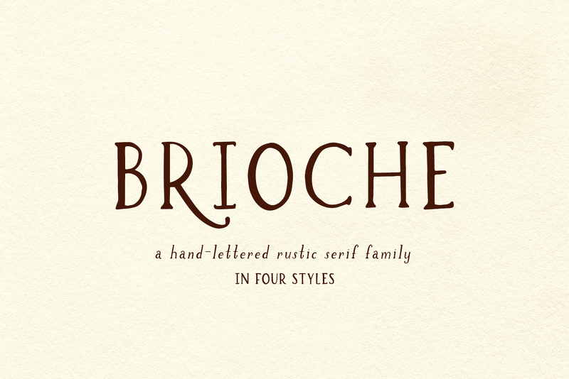 Meet the Brioche Rustic Serif Font Family! This handlettered set of fonts comes in regular, bold, italic, and outline versions.

beckmccormick.com/product/brioch…