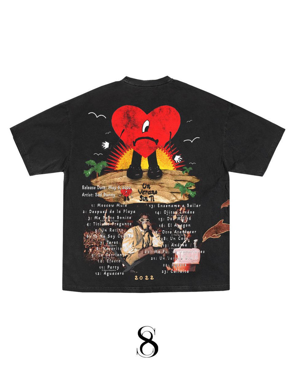 BAD BUNNY UVST TEE BY ME. ❤️🏖