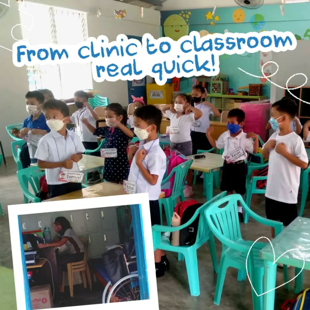 genhopeph's tweet photo. When very limited face-to-face classes were in full swing last March 2022, the HOPE classroom at Hornalan Elementary School was repurposed into a clinic and isolation area.

Now, Hornalan welcomes its students for full-time onsite classes once again!🌟💙 https://t.co/ilhWDBZC3c