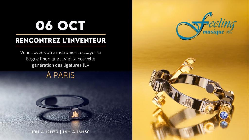 FeelingMusique's tweet photo. C'est aujourd'hui, jeudi 6 octobre chez Feeling Musique... Présentation de la surprenante bague phonique pour clarinette... https://t.co/YvwRUDjPqh https://t.co/uzM9pcRKdY