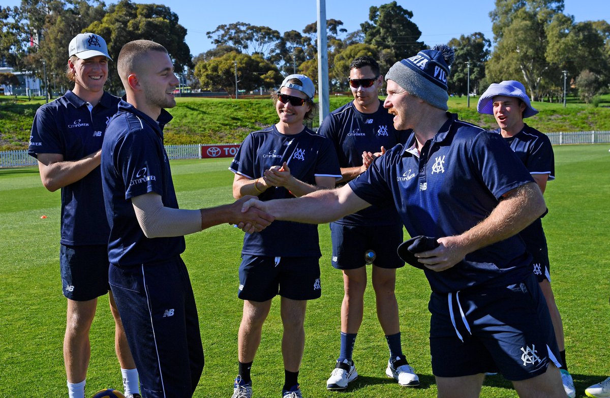 VicStateCricket's tweet photo. Cap #868, Fergus O'Neill 👏 

#vicsdoitbetter https://t.co/0TwMrWenW2
