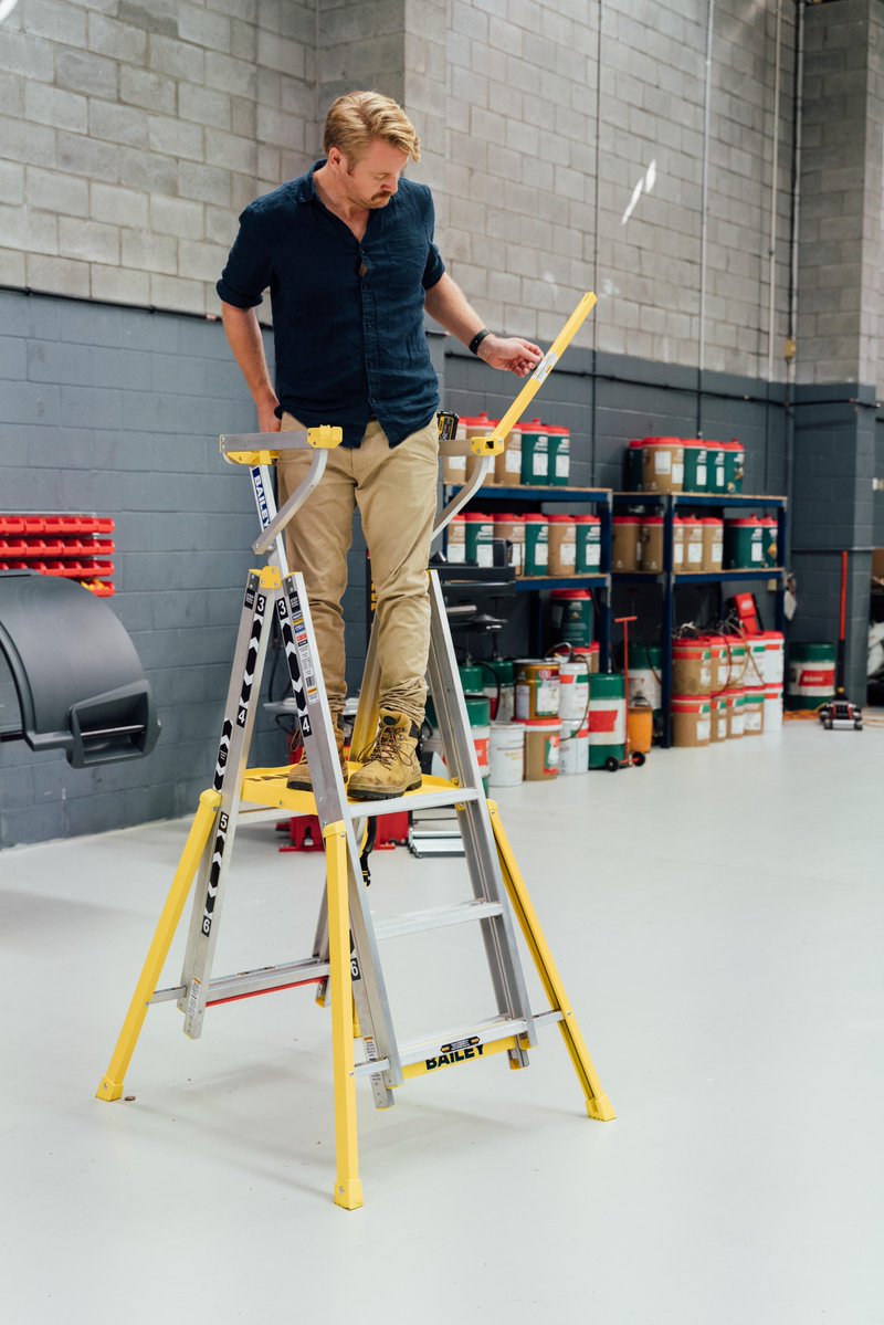 Safety at height is at the core of everything we do at Bailey, but what is happening at ground level is just as important. Always ensure the ladder is on a firm surface. #Knowsafety, #worksafely with #BaileyLadders