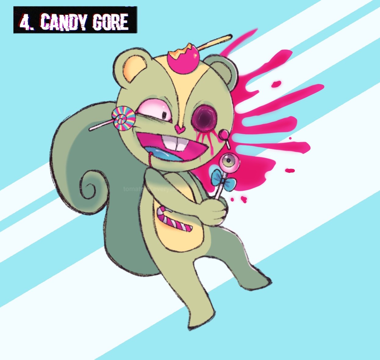 🍅 tomatoes everywhere. on Twitter "Day. 4 CANDY GORE + color palette