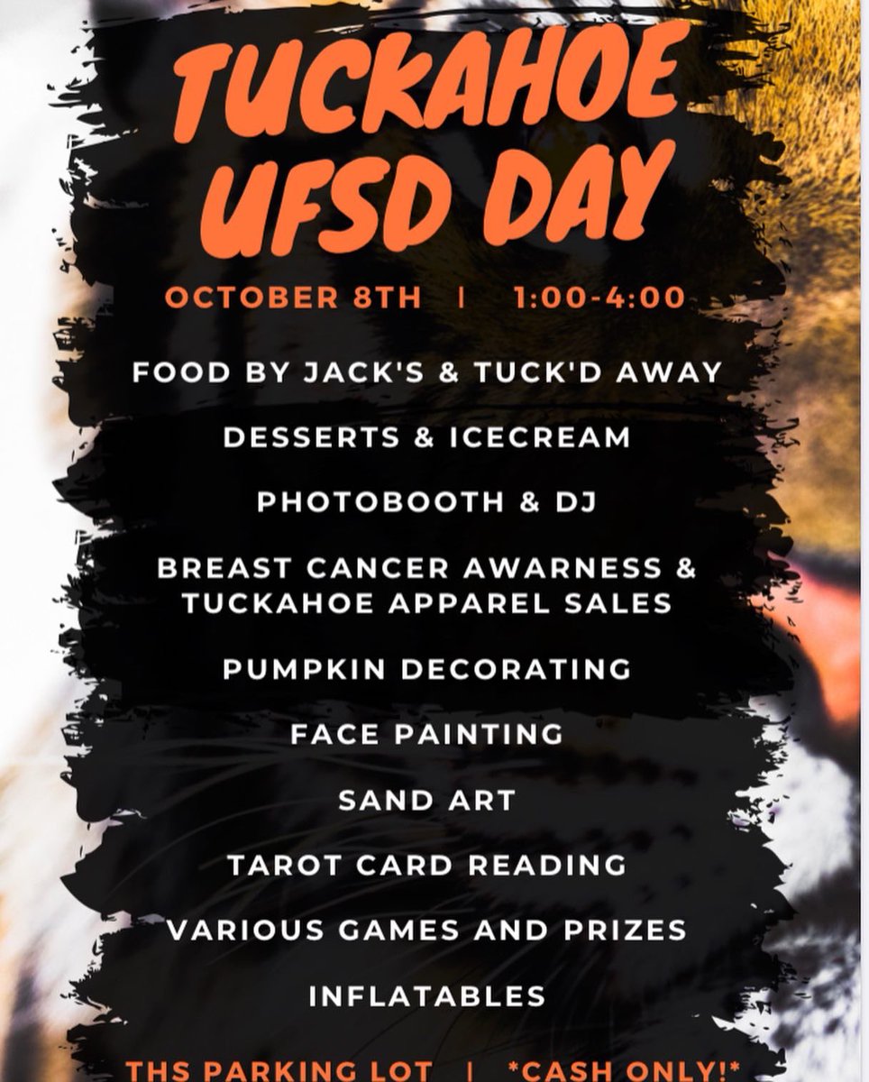 Tuckahoe Tigers (@tuckahoetiger) on Twitter photo We are so excited for Homecoming Weekend 2022! We hope you will join us all weekend long for some Tuckahoe fun! <a href="/tuckahoeufsd/">Tuckahoe Union Free School District</a> <a href="/lohudsports/">lohud sports</a> <a href="/KDJmedia1/">Kevin Devaney Jr.</a> <a href="/News12WC/">News12WC</a> <a href="/CoachDArco/">Coach John D'Arco</a> We are so excited for Homecoming Weekend 2022! We hope you will join us all weekend long for some Tuckahoe fun! <a href="/tuckahoeufsd/">Tuckahoe Union Free School District</a> <a href="/lohudsports/">lohud sports</a> <a href="/KDJmedia1/">Kevin Devaney Jr.</a> <a href="/News12WC/">News12WC</a> <a href="/CoachDArco/">Coach John D'Arco</a>