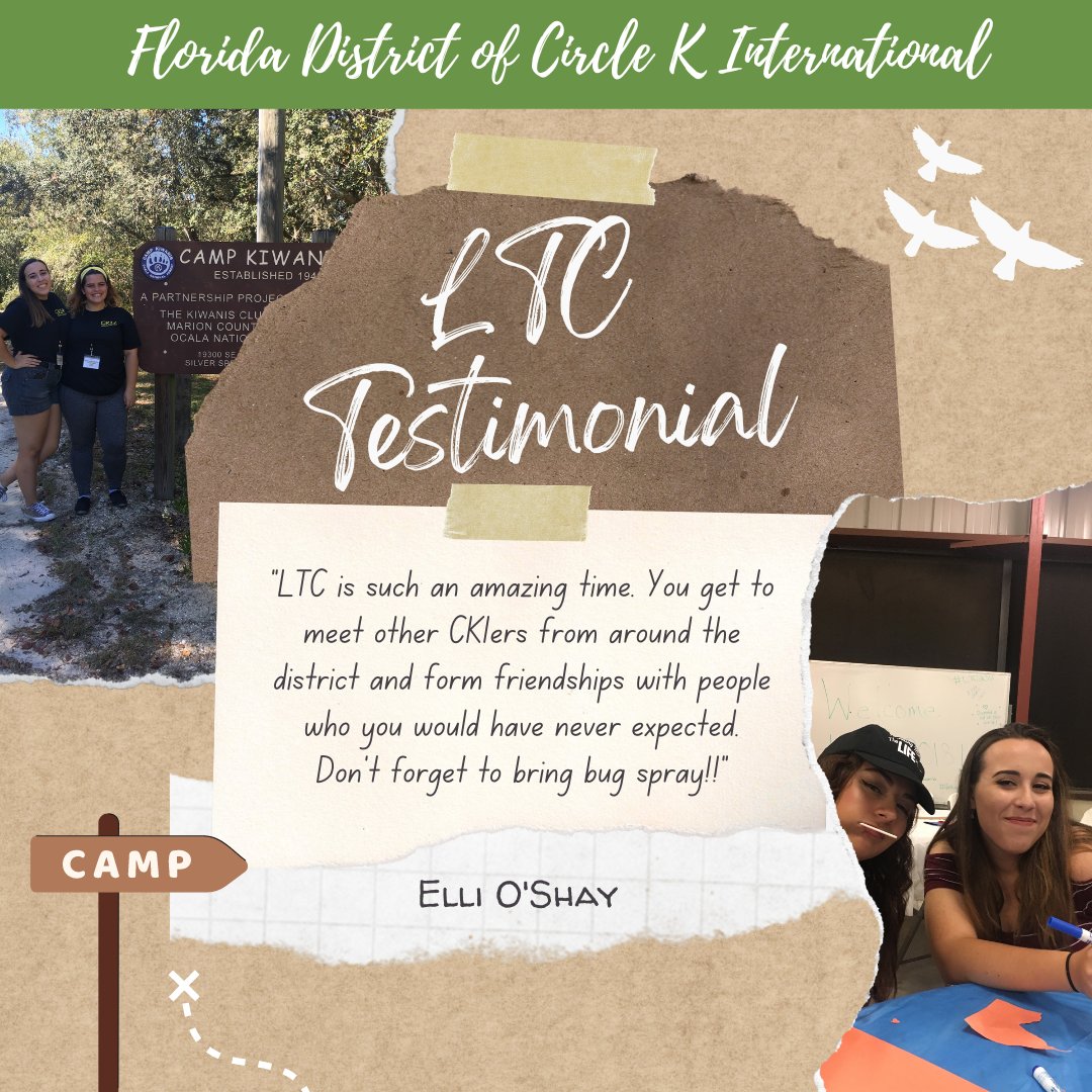 floridacirclek's tweet photo. Don't just take our word for it, Elli who attended LTC previously says it's an amazing experience! :) https://t.co/UM8BEIHUbx