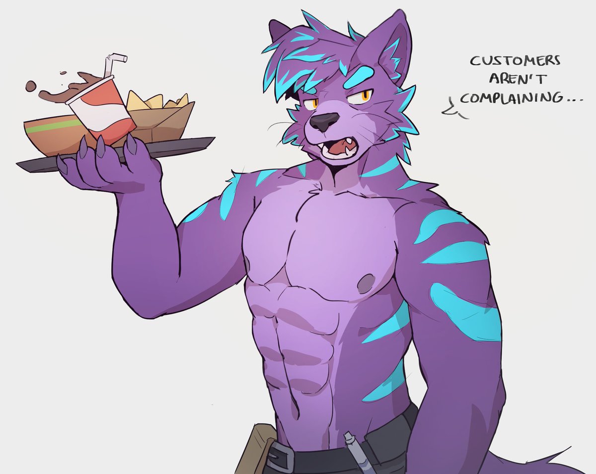 RoboGooey's tweet image. no one told him that he has to wear a shirt for this job