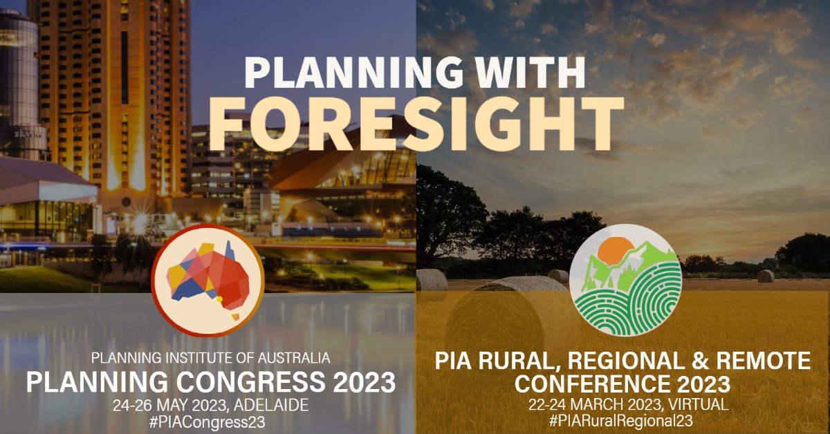 #PIARuralRegional23 and #PIACongress23 are calling on the profession to work through a strategic foresight process to develop ideas for the future of the profession and what are the different drivers of change.

Submissions close 30 October.

planning.org.au/nationalconfer…