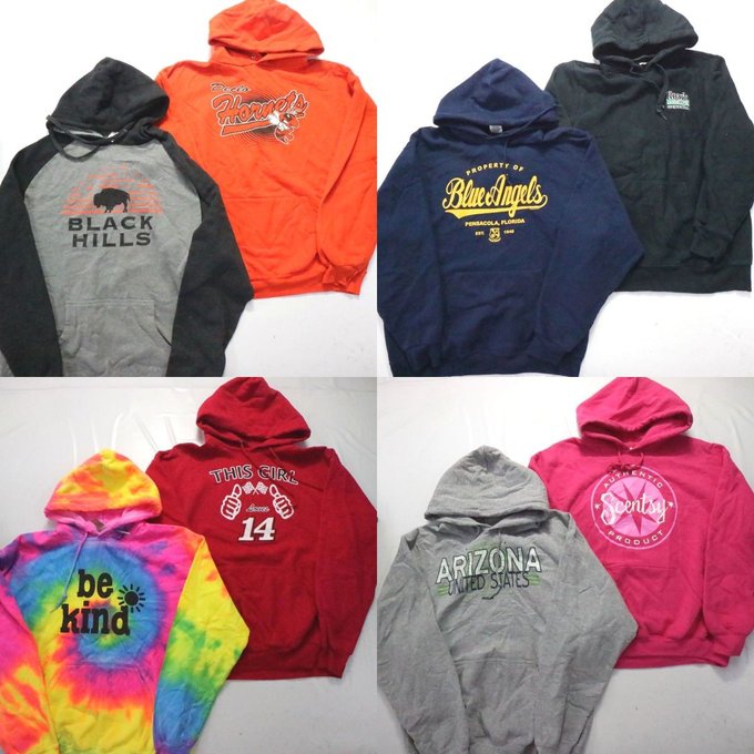 ウチのいぬ耳は服を噛んで引っ張るのが好きなもので、僕のトレーナーは忽ち穴だらけになって捨てざるを得ず定期的に古着をまとめ買いしてるのですが、この業者さんは他のセットは4,000円くらいで落札されるから駄目かなと思ってたのが8枚1,609円で落ちてしまった。じじいが着るにはつらい色もあるなー 