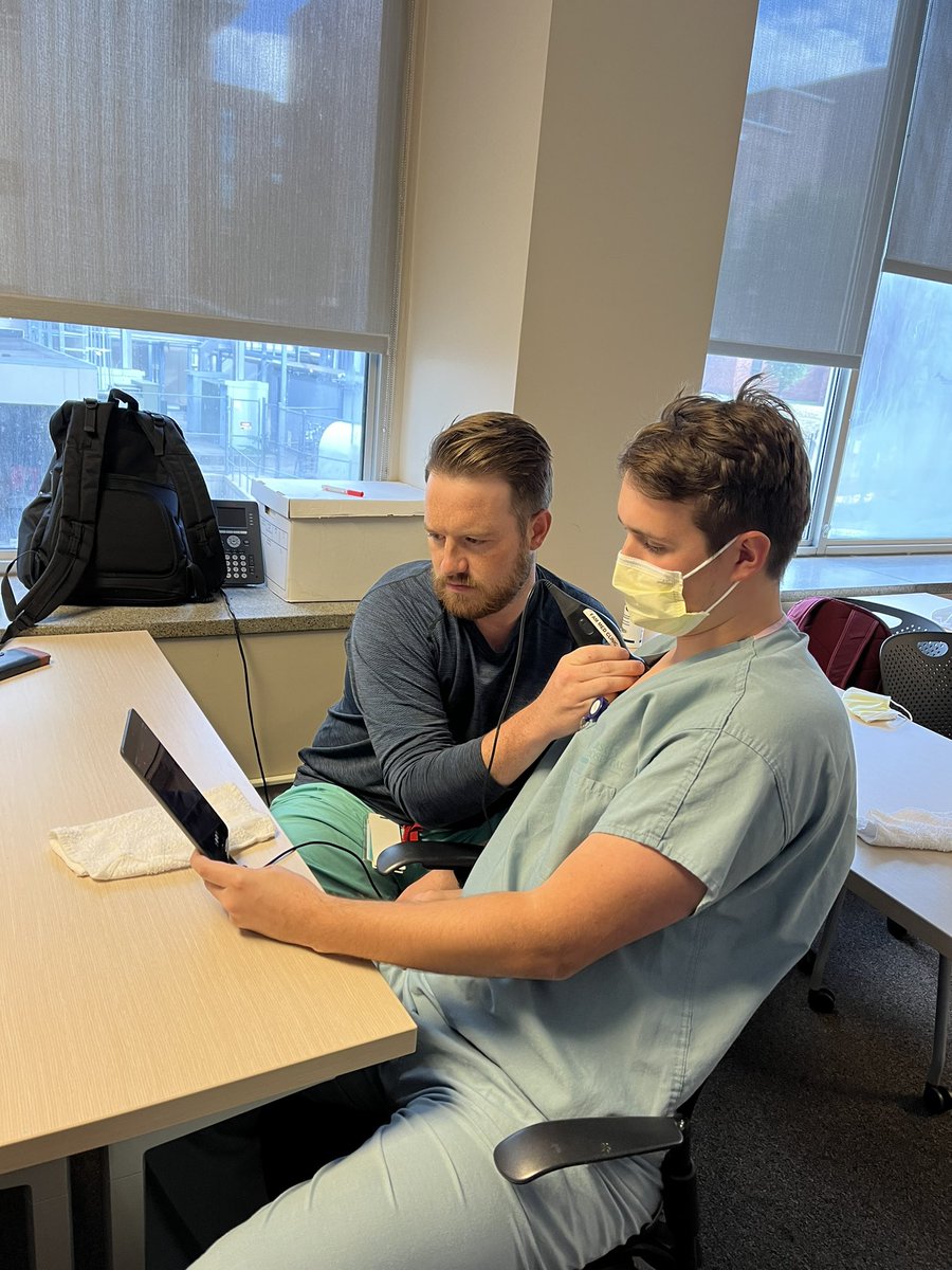 kufammed's tweet photo. Getting in some #POCUS practice today! @ButterflyNetInc @nicoleyed #FMRevolution @AAFP_FMIG @KHS_FamilyMed https://t.co/VW8yZdKcwM