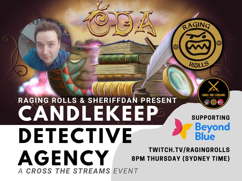RagingRolls's tweet photo. Tonight join us as the CDA and @SheriffDann of @nfglive solve some mysteries #dnd https://t.co/sMziXeTlPb https://t.co/H175TojwHK