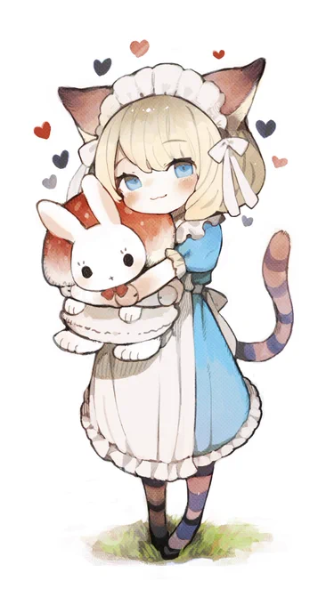 ねこのことうさぎのこ 