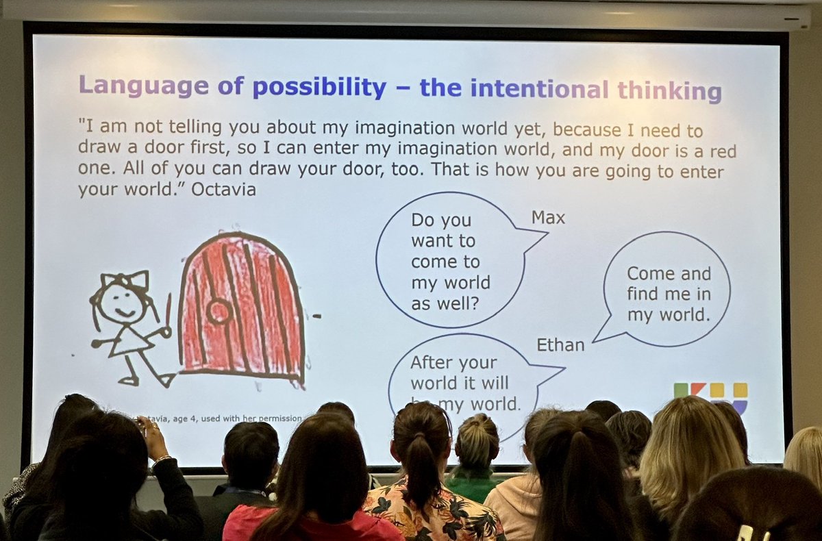 Amazing work by KU staff on the language of possibility - truly inspiring at  #ECAconference <a href="/KULegg/">KU Childrens Service</a>