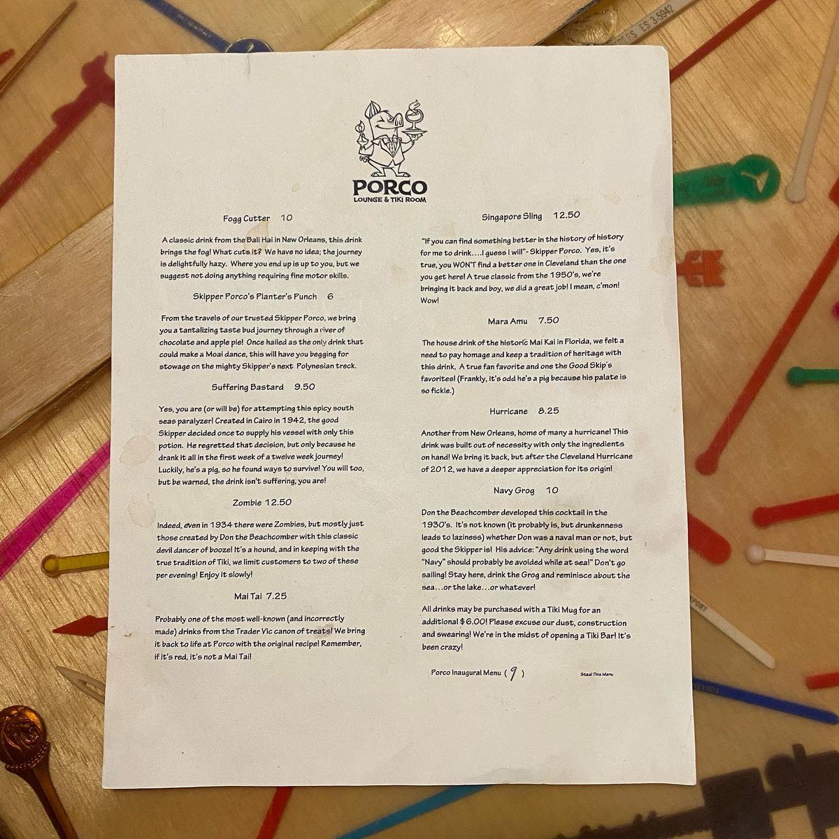 Nine years ago today Porco opened its doors.  Gratitude to you all who have made this dream a reality. ❤️