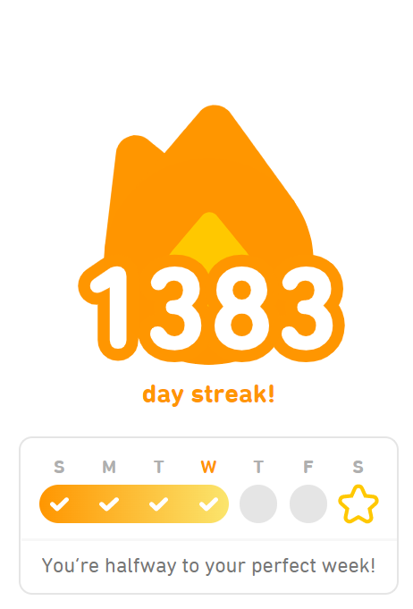 In today's #DuolingoStreakYear, 1383, the Teutonic Knights recommenced their war against Lithuania, which was still--up until this point--pagan and un-Christianized. 1383 was also the year that Munich brewers brewed Löwenbräu beer for the first time.