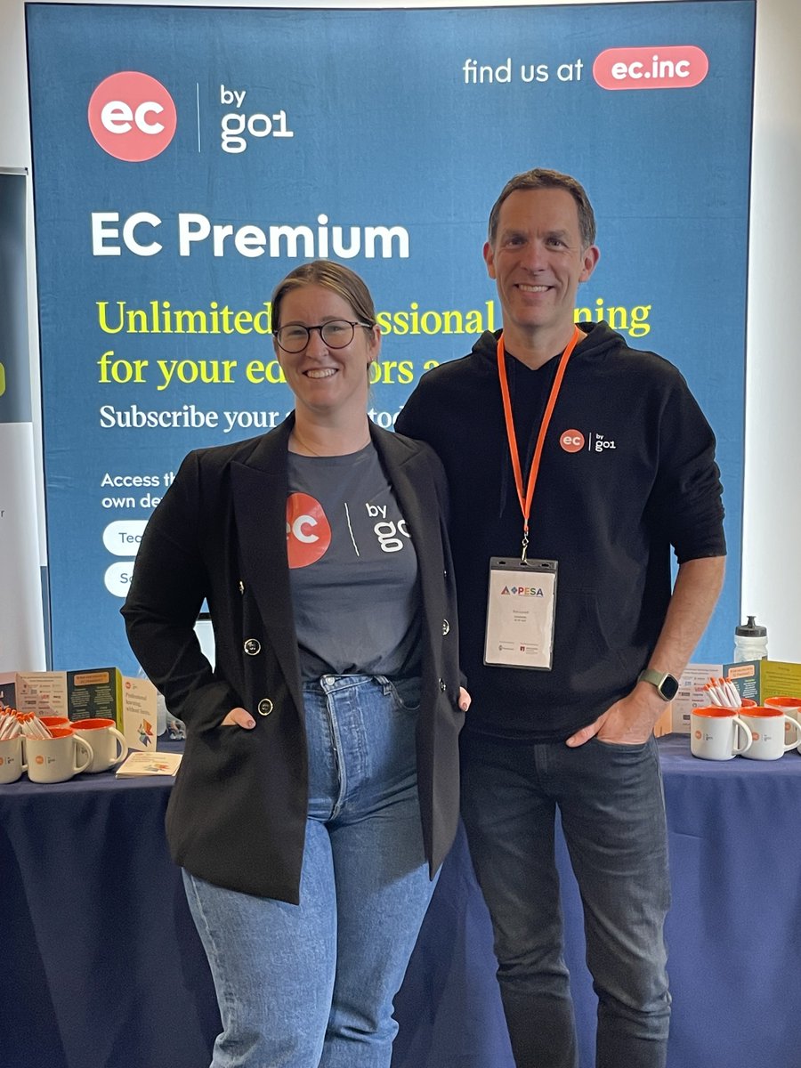 We're pleased to be a sponsor at the PESA - Positive Education Schools Association conference this year. Being able to re-connect with educators to show them the amazing wellbeing content that we have on EC Premium has been awesome. #wellbeing #professionaldevelopment