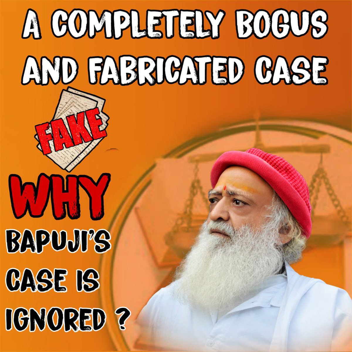 <a href="/Swamy39/">Subramanian Swamy</a> <a href="/murli143054/">Er Murli Manohar Singh</a> Agreed
Highlight Injustice
The Asaram Bapu case turned out to be completely fake. This case was created by paid medias. The police investigations and chargesheet is totally fabricated. It is a political conspiracy
Stand For Bapuji
#EminentVoices
