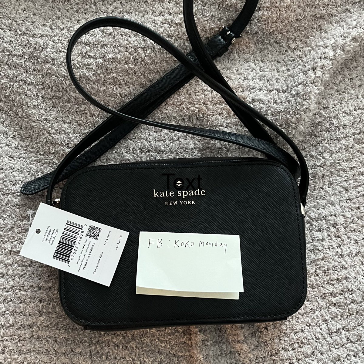 ko_oy's tweet photo. ส่งต่อของใหม่ KATE SPADE MINI CAMERA BAG  สีดำ 
ขนาด: 4.9" h x 7.4" w ของแท้ 100% ด้านหลังมีช่อง ด้านในมีช่องใส่บัตร
มาพร้อมป้ายราคา ยังไม่ถูกใช้งาน https://t.co/uqfpQO7rwa  #katespade #กระเป๋าkatespade #ส่งต่อกระเป๋าใหม่ #katespade #กระเป๋าแบรนด์เนม #กระเป๋าสะพาย #katespadebag https://t.co/PI4TCnC2c6