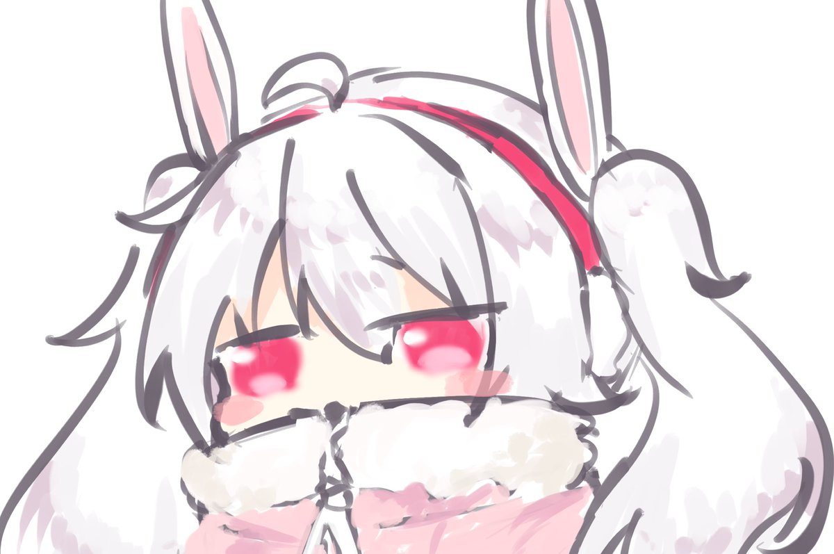 laffey (azur lane) 1girl solo twintails red eyes animal ears white background rabbit ears  illustration images