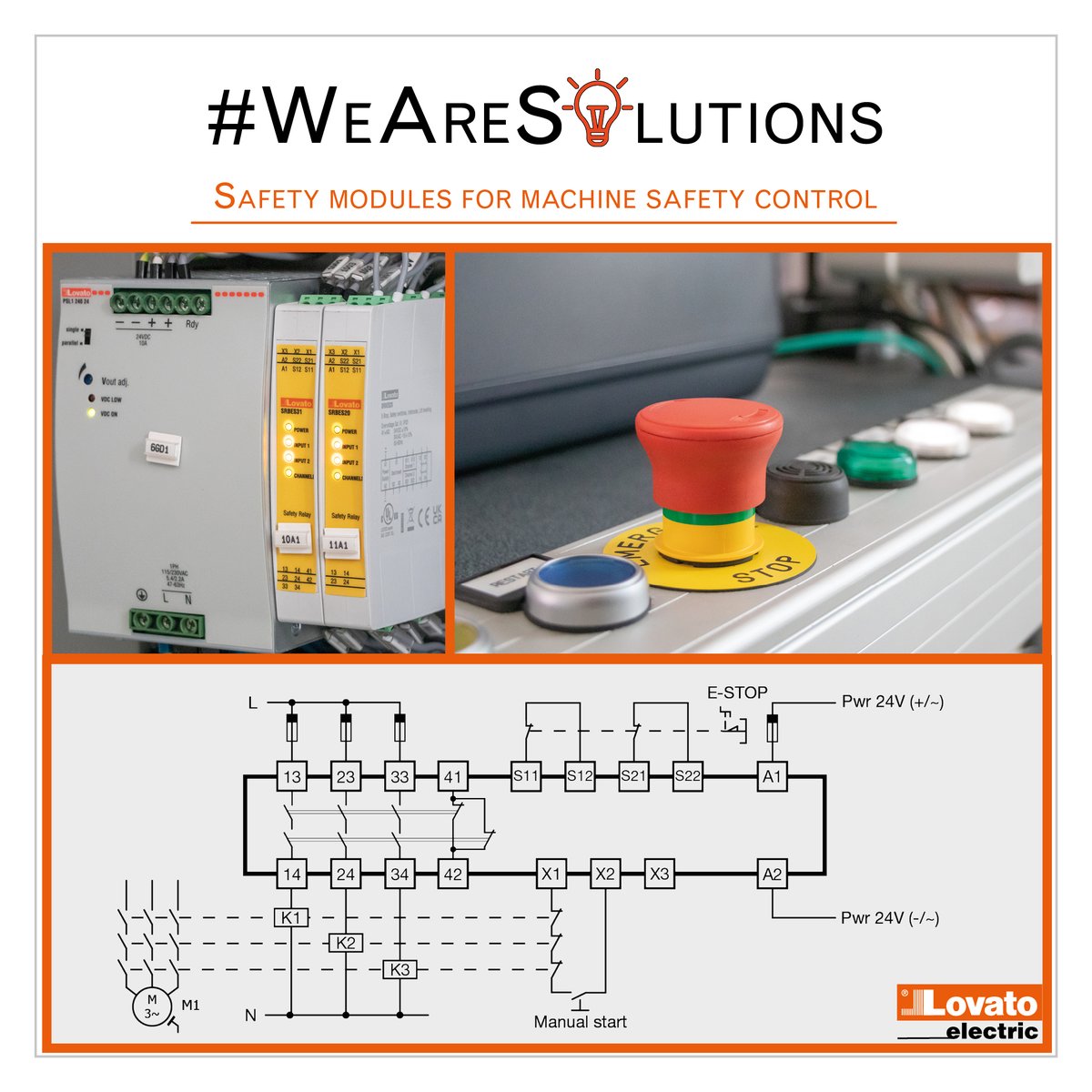 LOVATOElecSpa's tweet photo. 💡 Safety modules, e-stop mushrooms and auto-monitor contact elements. Safety is assured for your machines! https://t.co/aaSw6ShR4S
#lovatoelectric #wearesolutions #safety https://t.co/MdQ1OS36Bx