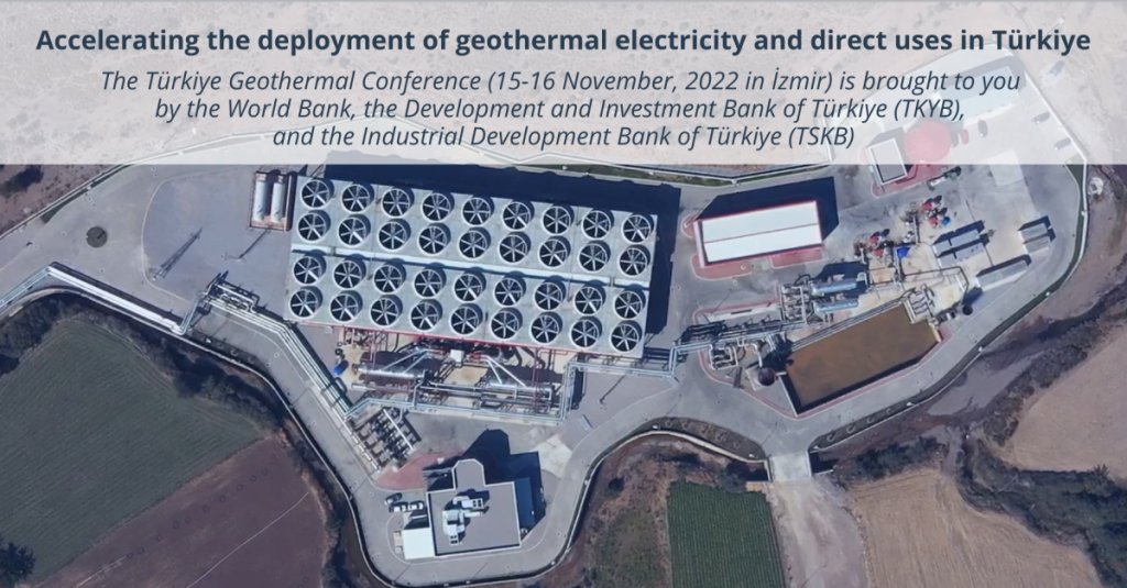 The #Türkiye Geothermal Conference will be held as an in-person event in #Izmir on November 15-16, 2022. #Registration for the event is currently open: bit.ly/3V5yUbo #geothermal #geothermalenergy #geothermalnews #event