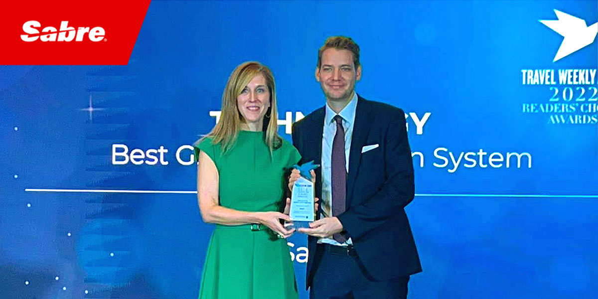 Sabre_APAC's tweet photo. We’ve been voted as the “Best Global Distribution System” at the Travel Weekly Asia Readers’ Choice Awards 2022! A huge thank you for your support and recognition ! 

#TogetherWeMakeTravelHappen #SabreAPAC #BestGDS https://t.co/8Cd5Z2m51r