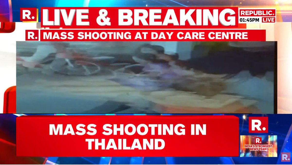 #BREAKING | At least 31 reported killed in a mass shooting at child day-care centre in Thailand. Victims include children. Tune in here - youtube.com/watch?v=K_F_rm…