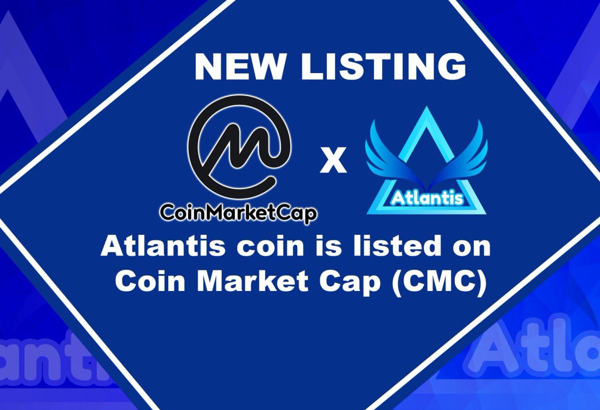 🌟🌟🌟🌟🌟🌟🌟🌟🌟🌟🌟🌟🌟🌟
We are delighted to announce the listing of Atlantis Coin (ATC) on the most leading coin data-related sites in the entire cryptosphere:
<a href="/CoinMarketCap/">CoinMarketCap</a> 

coinmarketcap.com/currencies/atl…
💐💐 Special appreciation <a href="/ATC800/">Atlantis Coin</a> holders all around the globe.
💐 Thank u