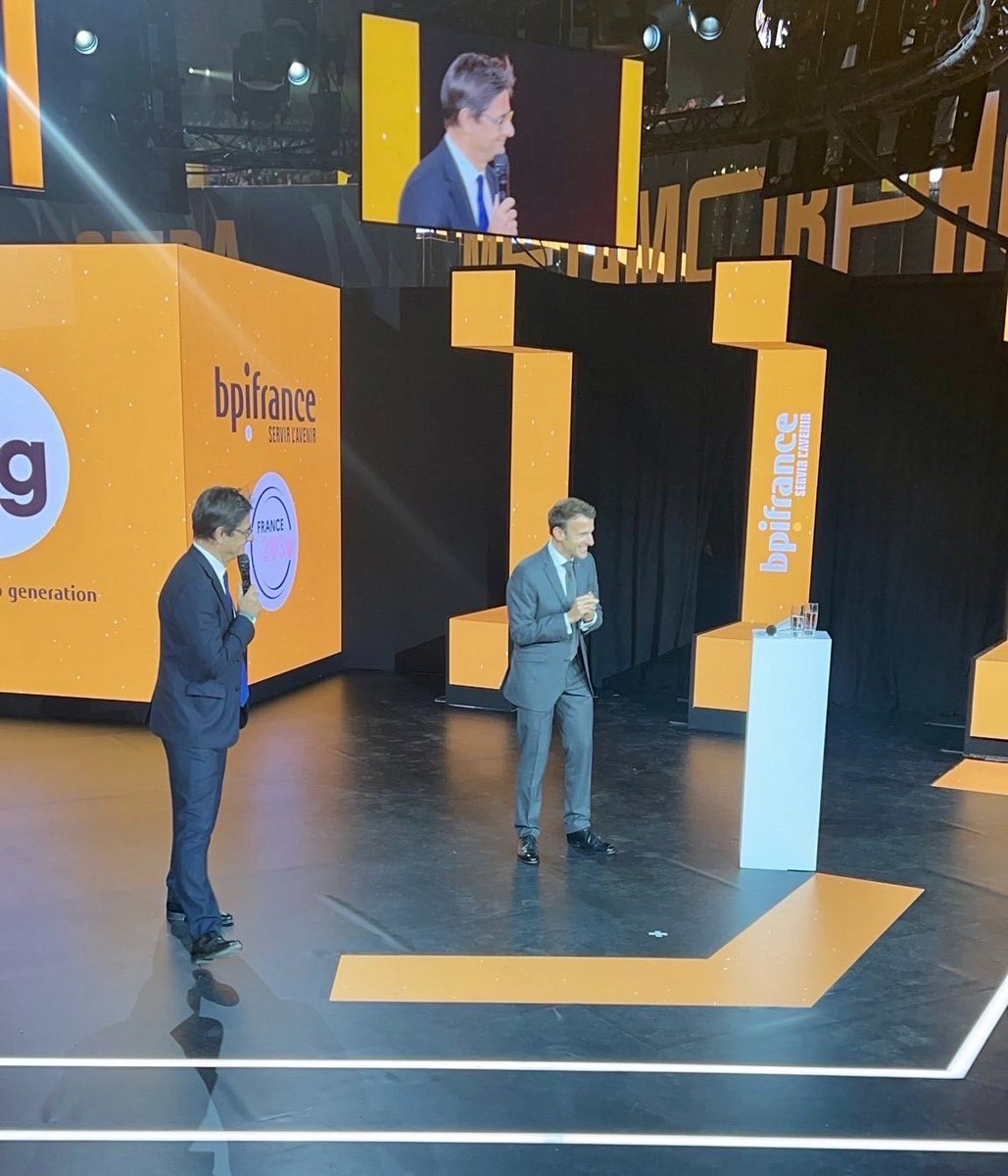 tehtris_elena's tweet photo. La 🇫🇷 crée le plus de #startups et les développe le plus fort, le nombre de licornes est au-delà des objectifs, la culture métamorphosée. Le Président @EmmanuelMacron aborde d'emblée la problématique de l'#energie et ses causes.."to make a long story short" : #sobriete.

#Big2022 https://t.co/hAjmnTN5v1