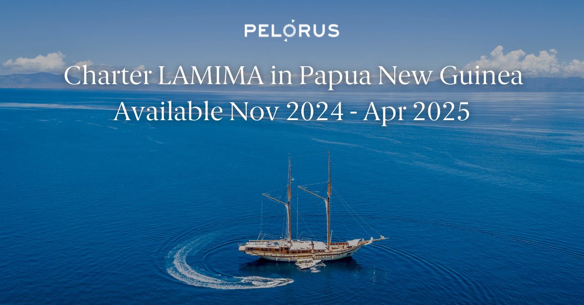 Exclusive availability to charter LAMIMA in Papua New Guinea between Nov 2024 &amp; Apr 2025. Discover Papua New Guinea aboard the largest Indonesian Phinisi yacht ever built, available for charter for the first time in this part of the world. 
pelorusx.com/yachts/lamima/
#yacht