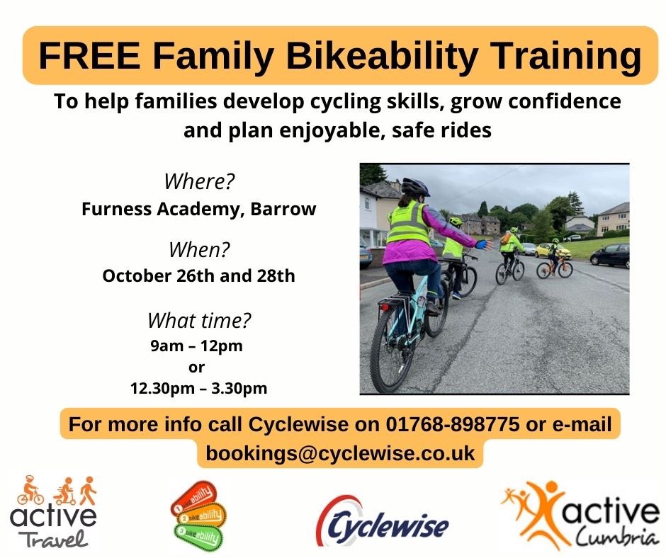 YouthAbility Youth-Services (@youthability1) on Twitter photo Free family sessions .please book directly with details on photo.<a href="/ActiveTravelCCC/">Active Travel @ Active Cumbria</a> <a href="/ActiveCumbria/">Active Cumbria</a> <a href="/newbarns1/">Newbarns School</a> <a href="/FurnessAcademy/">Furness Academy</a> <a href="/stbschool/">St.Bernard's Catholic High School</a> <a href="/Walney_School/">Walney School</a> @SjsBarrow <a href="/BarrowCouncil/">Barrow Borough Council</a> Free family sessions .please book directly with details on photo.<a href="/ActiveTravelCCC/">Active Travel @ Active Cumbria</a> <a href="/ActiveCumbria/">Active Cumbria</a> <a href="/newbarns1/">Newbarns School</a> <a href="/FurnessAcademy/">Furness Academy</a> <a href="/stbschool/">St.Bernard's Catholic High School</a> <a href="/Walney_School/">Walney School</a> @SjsBarrow <a href="/BarrowCouncil/">Barrow Borough Council</a>