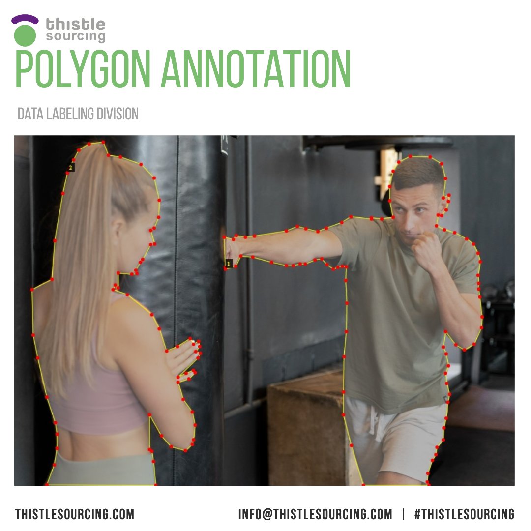 Thistlesourcing's tweet image. We at Thistle Annotate your data with pixel perfect polygons accurately drawn around objects of interest. #polygon #polygonannotation #objectdetection #datalabeling #imageannotation #ai #ml 

info@thistlesourcing.com
thistlesourcing.com