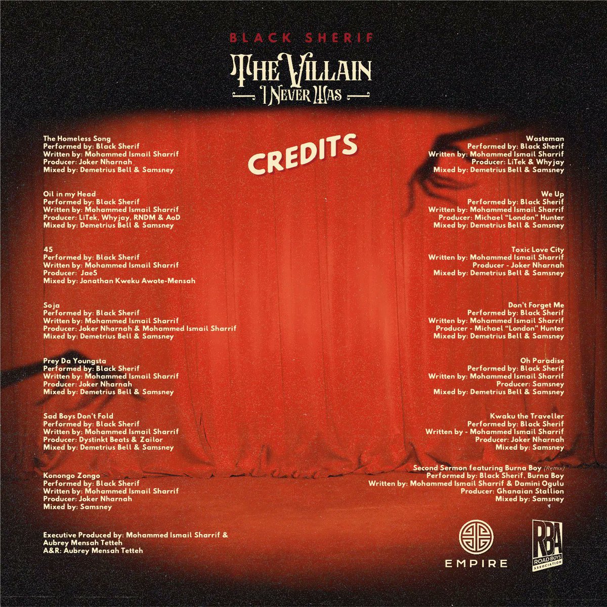 ALBUM OUT NOW.
THANK YOU, LOVE YOU.

music.empi.re/thevillaininev…