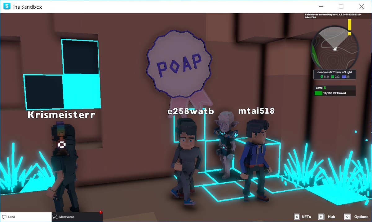 OdePeedd's tweet photo. @TheSandboxGame @deadmau5 I just participated in the #SandboxAlphaS3Giveaway for a chance to win 500 SAND! Found George from the Metaglitch in @deadmau5's Tower of Light, check out my screenshot below!
👇 https://t.co/YicrhF2an1