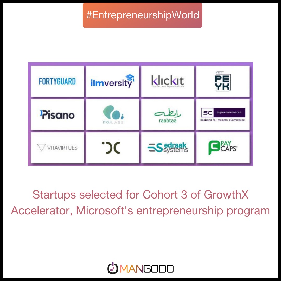 Microsoft for Startups Orta Doğu, GrowthX Accelerator programının 3. döneminin başladığını duyurdu. 
instagram.com/p/CjXYGP4qEZb/…
#growthaccelerator #microsoft #microsoftforstartups #middleeast #entrepreneurship #startups