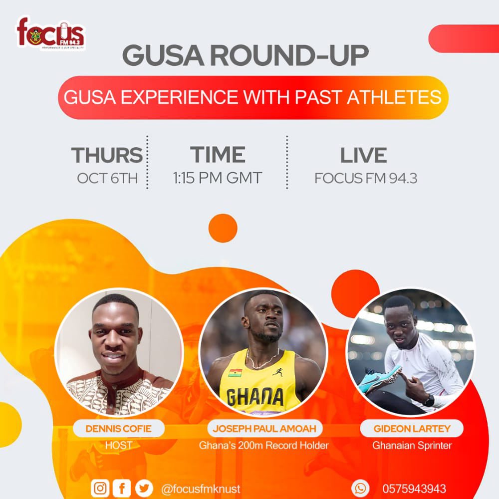 AugustineQuan_1's tweet photo. We interview two members of Team Knust 2016 @JAmoah_20 and Gideon Lartey, which took home medals from the GUSA Games and the Afirca University Games in South Africa, on @focusfmknust 94.3. 
set aside time to savor. https://t.co/dsMwOhgLZe