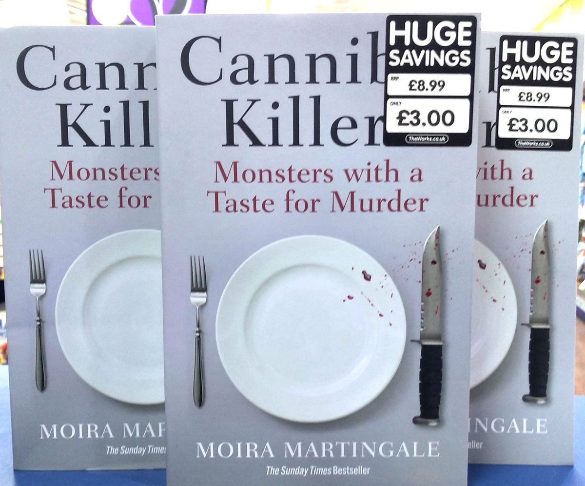 Theworksleics's tweet photo. True crime for Halloween at The Works Leicester. @leapingdelight's Cannibal Killers explores the crimes and minds of some of the world's most gruesome murderers. Available at our Huge Savings price of £3
#TrueCrime #Leicester #CannibalKillers #Halloween #Books #HalloweenLeicester https://t.co/dNZD8Y3Dal